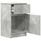 Bedside Cabinets 2 pcs Concrete Grey 39x35x65 cm Engineered Wood 861326