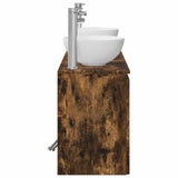 Bathroom Cabinet Set 3 pcs Smoked Oak 49.5 x 35 x 63 cm 3405622