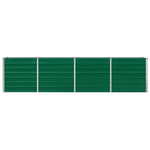 Raised Garden Bed 320x40x77 cm Galvanised Steel Green 47049