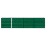 Raised Garden Bed 320x40x77 cm Galvanised Steel Green 47049