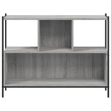 Bookcase Grey Sonoma 102x28x77.5 cm Engineered Wood 838901