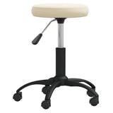 Office Swivel Chair Cream Velvet 333173