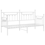 Daybed Frame White 80 x 200 cm Steel 42002671