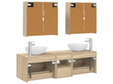 Bathroom Furniture Set 5 pcs Sonoma Oak 3406729