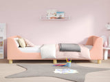 Children's Bed Frame with Headboard Pink 80 x 160 cm 42010855