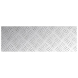 Stair Tread Rectangular 4 pcs Silver 75 x 25 cm Aluminium 4104276