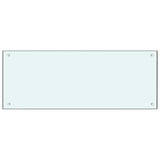 Kitchen Backsplash 2 pcs White 100 x 40 cm Tempered Glass 3415422