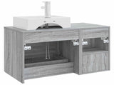Bathroom Furniture Set 2 pcs Grey Sonoma Engineered Wood 3403893