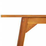 Garden Dining Table 110x56x75 cm Solid Wood Acacia 366372