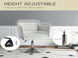 Modern Accent Chair with Swivel Base, Height Adjustable Arm Chair with Pillow for Living Room, T3398P328133