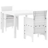 Garden Dining Set 3 pcs White Polypropylene 3378684