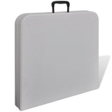 Foldable Garden Table 122 cm HDPE White 41568