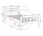 ZNTS Rio 3' Bed 200-201-034