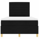 Box Spring Bed with Headboard Black 120 x 190 cm Fabric 3339527
