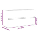 Sink Cabinet Sonoma Oak 90x38.5x45 cm Engineered Wood 849638