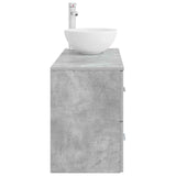Bathroom Furniture Set 2 pcs Concrete Grey Engineered Wood 3403955
