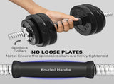 2-in-1 Adjustable Dumbbells Set, 30kg Weights Dumbbells Set with Non-Slip Grip for Strength T3398P425115