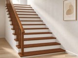 Stair Tread 8 pcs 110 x 30 x 2 cm Dark Brown Solid Oak Wood 3449391