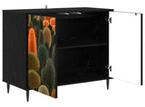 Sideboard ZAANDAM Black Oak 69 x 33 x 76 cm Engineered Wood 8006940
