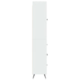Cabinet Set 2 pcs High Gloss White Engineered Wood 3416902