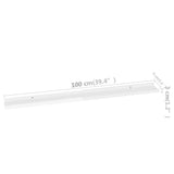 Wall Shelves 4 pcs High Gloss White 100x9x3 cm 326656