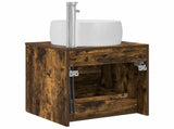 Wall-Mounted Sink Vanity Smoked Oak 49.5 x 44.5 x 66 cm 890314