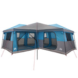 Family Tent with Rainfly Water-Resistant 14-Person Blue 42042223