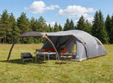 Tunnel Tent with Roof Grey and Orange 370 x 275 x 210 cm 42028679