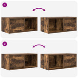 TV Cabinets 2 pcs Smoked Oak 60x31x25.5 cm Engineered Wood 861445