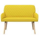 2 Seater Sofa with Solid Wood Legs 2-Seater Light Yellow 42051039
