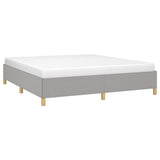 Bed Frame without Mattress Light Grey California King Fabric 347212