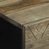 Bedside Cabinet Light Grey 40x33x46 cm Solid Wood Mango 4017788