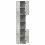 Bathroom Cabinet Concrete Grey 30x30x183.5 cm Engineered Wood 802601