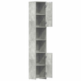Bathroom Cabinet Concrete Grey 30x30x183.5 cm Engineered Wood 802601
