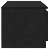 TV Cabinet Black Oak 140x40x35.5 cm Engineered Wood 862440