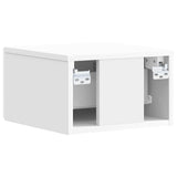 Wall-Mounted Side Table 2 pcs High Gloss White 898774