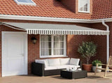 Manual Awning Frame with LEDs Anthracite and White 4 x 2 m 3420560