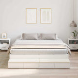 Storage Bed Frame with Drawer White 180 cm Engineered Wood 3335661