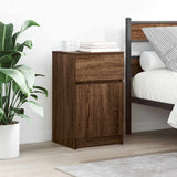 ZNTS Bedside Cabinets 2 pcs Brown Oak 39x35x65 cm Engineered Wood 861332