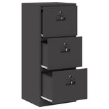 File Cabinet Black 45.5 x 42 x 106.5 cm Cold-Rolled Steel 891616