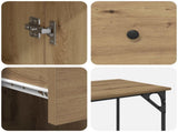 Computer Desk Artisan Oak 131 x 48 x 75 cm Engineered Wood 882833