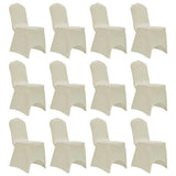 Chair Cover Stretch Cream 12 pcs 279092