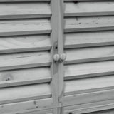 Garden Shed with Roof Grey 106 x 56 x 176.5 cm Solid Fir Wood 42033466