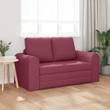 Sofa Bed Wine red 148 x 71 x 83 cm Fabric 4106676