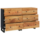 Sideboards 2 pcs 60x33x75 cm Solid Wood Acacia 3143636
