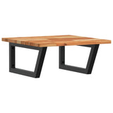 Basin Shelf Wall Mounted Steel and Solid Wood Acacia 3302771