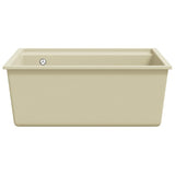 Kitchen Sink with Overflow Hole Beige Granite 147063