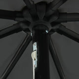 Garden Parasol Anthracite 395 x 395 x 245 cm Polyester 42003646