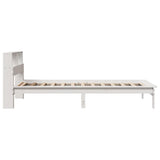 Bookcase Bed without Mattress White 75x190 cm Small Single Solid Wood Pine 855736