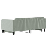 Daybed with Trundle without Mattress Light Grey 90x190 cm Single 3197153